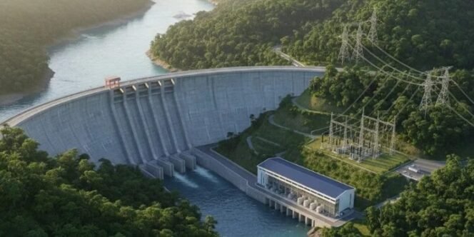 
					Ilustrasi : Bendungan PLTA. Dok.Dinas ESDM Kaltara.