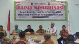 Badan Kesatuan Bangsa dan Politik (Kesbangpol), Nunukan, Kalimantan Utara, menginisiasi Rakor cegah dini, deteksi dini, potensi Ancaman Tantangan Hambatan dan Gangguan (ATHG), jelang Natal dan Tahun Baru 2026, Selasa (23/12/2025).