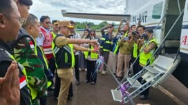 Bupati Nunukan, Irwan Sabri melaunching SOA penerbangan ke Krayan untuk 2026. Dok.Edy.
