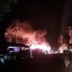 Dua unit kios di Nunukan Selatan, terbakar pada Senin (26/1/2026) malam. Dok.Haerul.