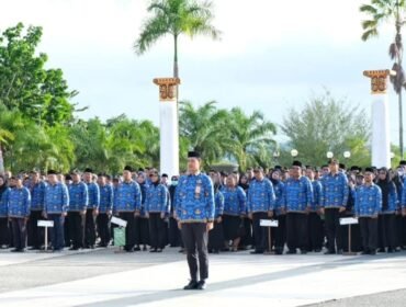 Ilustrasi : ASN Nunukan saat apel di HUT KORPRI. Dok.Prokopim Nunukan.