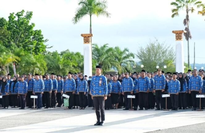 
					Ilustrasi : ASN Nunukan saat apel di HUT KORPRI. Dok.Prokopim Nunukan.
