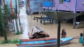 Banjir rutin tahunan kembali menggenangi pedalaman Nunukan, BPBD keluarkan status siaga 1. Dok.BPBD Nunukan.