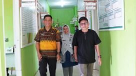 Wakil Bupati Nunukan, Kalimantan Utara, Hermanus, meninjau sejumlah Kantor Kecamatan di pelosok pedalaman Nunukan. Dok.Prokopim Nunukan.