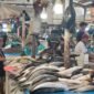 Ilustrasi : Aktifitas penjualan ikan di Pasar Tradisional Jamaker, Nunukan, Kaltara.