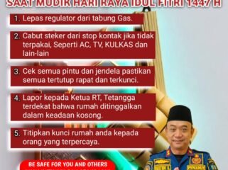 Imbauan Damkar Nunukan bagi masyarakat jelang Hari Raya Idul Fitri 1447 H. Dok.Disdamkar Nunukan.