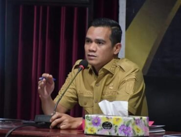 Bupati Nunukan, Irwan Sabri saat memimpir Rakor masalah stok BBM dan persiapan Lebaran Idul Fitri 2026. Dok.Prokopim.