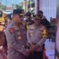 Kapolda Kaltara Irjen Pol Djati Wiyoto Abadhy saat mengecek kesiapan Pos Yan dan Pos Pam untuk Lebaran 2026 di Pulau Sebatik, Sabtu (14/3/2026).