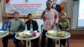 Anggota Komisi I DPRD Provinsi Kalimantan Utara (Kaltara), H. La Dullah, melaksanakan Sosialisasi Peraturan Daerah (Sosperda) Peraturan Daerah (Perda) Pemerintah Kaltara Nomor 10 Tahun 2024 tentang Penyelenggaraan Pelayanan Terpadu Satu Pintu (PTSP). Dok.La Dullah.