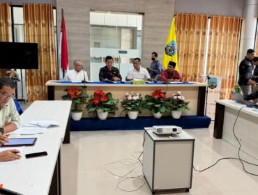 Panitia Khusus (Pansus) III DPRD Provinsi Kalimantan Utara, menggelar rapat intensif membahas Rancangan Peraturan Daerah (Raperda) tentang Pemberdayaan Masyarakat Desa, di Ruang Rapat Badan Penghubung (Banhub) Kaltara, di Kota Tarakan, Kamis (5/3/2026). Dok.DPRD Kaltara.