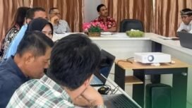 Rapat Pansus III DPRD Kaltara terkait Rancangan Peraturan Daerah (Raperda) tentang Tata Cara Perizinan Pengusahaan dan Persetujuan Penggunaan Sumber Daya Air di Wilayah Sungai (WS) Kayan. Dok.Arming.