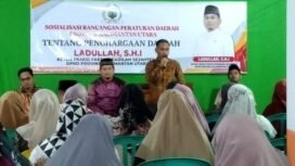 Anggota Komisi I DPRD Provinsi Kalimantan Utara (Kaltara) H. Ladullah, menggelar Sosialisasi Rancangan Peraturan Daerah (Raperda) tentang Penghargaan Daerah di Sekretariat DPD Partai Keadilan Sejahtera (PKS) Nunukan, Sabtu (14/3/2026). Dok.La Dullah.