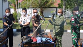 Pemusnahan barang bukti pidana dari total 75 perkara yang terjadi pada periode November 2025 hingga Januari 2026 di Kejari Nunukan, Rabu (4/3/2026). Dok.Kejari Nunukan.