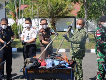 Pemusnahan barang bukti pidana dari total 75 perkara yang terjadi pada periode November 2025 hingga Januari 2026 di Kejari Nunukan, Rabu (4/3/2026). Dok.Kejari Nunukan.