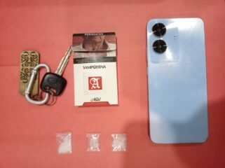 Barang bukti kasus 1,45 gram narkoba yang diamankan dari F (33) warga Jalan Ahmad Yani, Nunukan Timur saat operasi narkoba di Dermaga Speed boat Bambangan, Pulau Sebatik. Dok.Polres Nunukan.