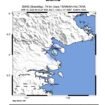 Titik lokasi gempa magnitudo 2,7 di Kota Tarakan, Kaltara. Dok.BMKG.