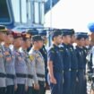 Apel Gelar Pasukan dalam rangka Operasi Pemberantasan Penyelundupan di wilayah Kabupaten Nunukan, yang dinisiasi Kantor Pengawasan dan Pelayanan Bea dan Cukai Tipe Madya Pabean C Nunukan, di Mako LANAL Nunukan, Senin (27/04/2026). Dok.Prokopim.