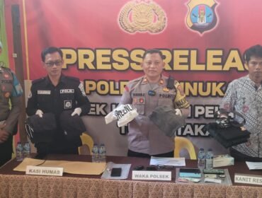 Pers Release kasus penganiayaan anak SMP di seberang Gang Hotel Lanfin, Jalan TVRI, Nunukan Timur, Jumat (24/4/2026).