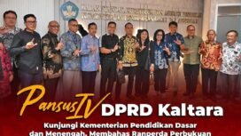 Pansus IV DPRD Kalimantan Utara terus mematangkan Rancangan Peraturan Daerah (Ranperda) tentang Pengembangan Perbukuan dan Budaya Literasi melalui kunjungan kerja ke Pusat Perbukuan (Pusbuk), Badan Standar, Kurikulum, dan Asesmen Pendidikan (BSKAP) Kementerian Pendidikan Dasar dan Menengah (Kemendikdasmen), Kamis (09/4/2026). Dok.DPRD Kaltara.