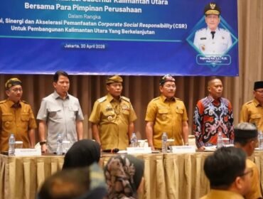 Wakil Bupati Nunukan, Hermanus, menghadiri kegiatan Pelaksanaan Rencana Pembangunan Jangka Menengah Daerah (RPJMD) Provinsi Kalimantan Utara menuju tahun 2029, Senin (20/4/2026). Dok.Prokopim.