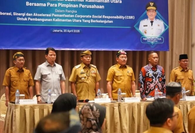 
					Wakil Bupati Nunukan, Hermanus, menghadiri kegiatan Pelaksanaan Rencana Pembangunan Jangka Menengah Daerah (RPJMD) Provinsi Kalimantan Utara menuju tahun 2029, Senin (20/4/2026). Dok.Prokopim.