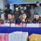 Jumpa Pers penangkapan kosmetik ilegal asal Malaysia di dermaga tradisional Sebatik oleh TNI AL dan BAIS TNI.