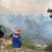 Karhutla di Mansapa Nunukan, Selatan, Sabtu (18/4/2026). Lebih 2 Ha lahan sejumlah warga hangus terbakar. Dok.BPBD Nunukan.