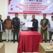 Pemkab Nunukan besama SIWO Kaltara menandatangani MOU Nunukan menjadi tuan rumah untuk PORWADA KALTARA 2026. Dok.Prokopim.