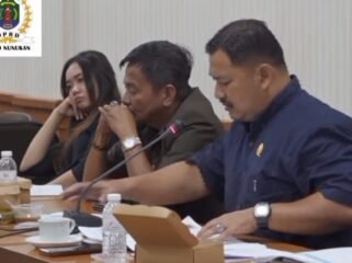 Ramsah mengkritik betapa alokasi anggaran pembangunan jalan di Pulau Sebatik masih jauh dari kata adil pada rapat kerja hasil monitoring DPRD bersama Dinas PUPR Nunukan, Senin (27/4/2026) Dok.DPRD Nunukan.