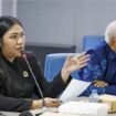 Ketua Komisi IV, Tamara Moriska, bersama Sekretaris Komisi IV, Ruman Tumbo, menghadiri Sosialisasi Sistem Penerimaan Murid Baru (SPMB) tahun ajaran 2026/2027, di Ruang Rapat Benuanta, Gedung Gabungan Dinas II, Senin (20/4/2026). DPRD Kaltara.
