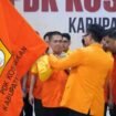 Pelantikan Pengurus Daerah Kolektif (PDK) Kesatuan Organisasi Serbaguna Gotong Royong (KOSGORO) 1957 Kabupaten Nunukan, di Caffe Sayn & Resto, Sabtu (2/5/2026) malam. Dok.Prokopim.