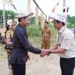 Sambutan salah satu tokoh adat saat Bupati Nunukan Irwan Sabri meresmikan dua desa persiapan di Sei Manggaris, Desa Sei Kapal Jaya Taka dan Desa Sekalayan. Dok.Prokopim.