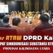 DPRD Provinsi Kalimantan Utara menggelar rapat kerja Panitia Khusus (Pansus) Sinkronisasi Substansi Rencana Tata Ruang Wilayah (RTRW) Provinsi Kalimantan Utara, Senin (04/05/2026). Dok.DPRD Kaltara.