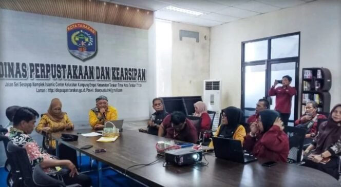 
					Pansus IV DPRD Kaltara, terus mengakselerasi penyusunan Rancangan Peraturan Daerah (Ranperda) tentang Literasi dan Perbukuan, dengan mengunjungi Dinas Perpustakaan dan Kearsipan Kota Tarakan, Kamis (30/04/2026). DPRD Kaltara.