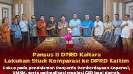 Panitia Khusus (Pansus) II DPRD Provinsi Kalimantan Utara (Kaltara) melakukan kunjungan ke Kantor DPRD Provinsi Kalimantan Timur, Senin (27/04/2026). Dok.DPRD Kaltara.