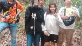 Tim Rescue menyelamatkan dua gadis remaja yang tersesat di kawasan hutan wisata Desa Binusan, Minggu (10/5/2026). Dok.BPBD Nunukan.