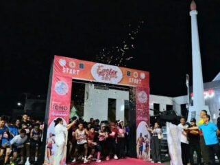 Easter Run and Walk 2026 di Tugu Dwikora Nunukan sukses menyedot perhatian masyarakat. Dok.Prokopim.