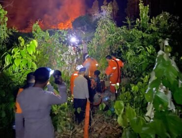 Sejumlah lahan yang berada di Jalan Lapas Nunukan dan Jalan Anastasia Wijaya, Nunukan Selatan, Nunukan, Kalimantan Utara, terbakar hebat pada Minggu (10/5/2026). Dok.BPBD Nunukan.