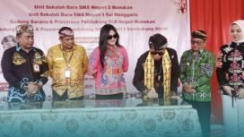 Gubernur Kaltara, Zainal Arifin Paliwang saat meresmikan 4 USB di Nunukan, Senin (25/5/2026). Dok.Biro Adpim Kaltara.