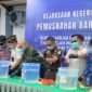 Kejari Nunukan bersama Forkopimda melakukan pemusnahan barang bukti pidana umum yang telah inkracht di medio Februari - April 2026 di halaman Kantor Kejari Nunukan, Kamis (4/6/2026).