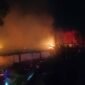 Kebarakan rumah warga Desa Harapan, Kecamatan Sebuku, Senin (29/6/2026) malam. Dok.Disdamkar Nunukan.