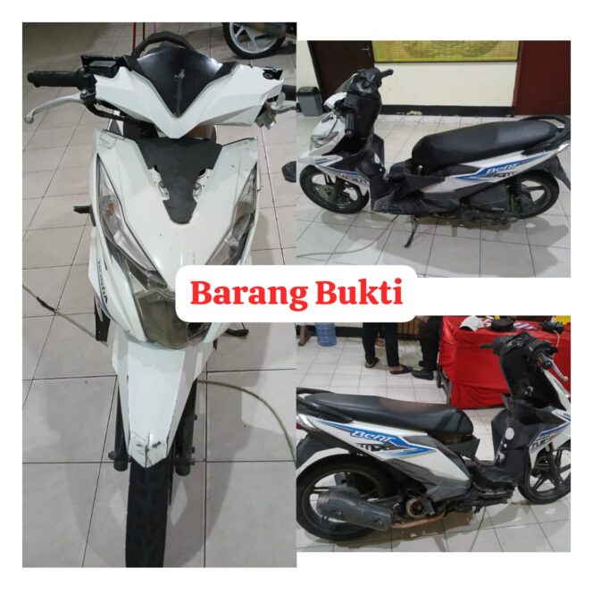 
					Barang bukti motor yang diamankan dari Joker dan Pacci. Dok.Polres Nunukan.
