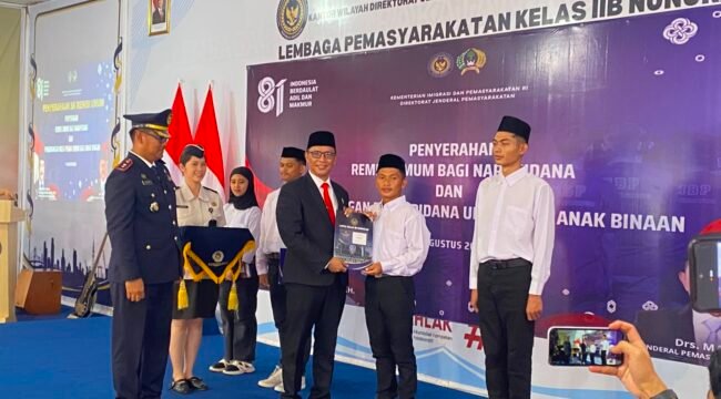 Pemberian remisi bagi WBP Lapas Nunukan di HUT RI 81. 