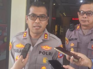 Kapolres Nunukan, AKBP Ruslaeni bersama Waka Polres Nunukan, AKP I Eka Berlin dalam wawancara dengan wartawan, Senin (24/8/2026).