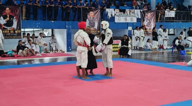 Atlet Kempo Nunukan saat berlaga di Piala Bupati Malinau Cup 2026. Dok. Mansur.