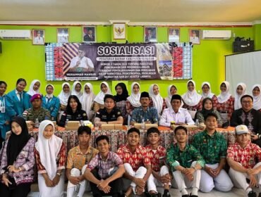 Anggota DPRD Nunukan, Muhammad Mansur menggelar Sosialisasi Peraturan Daerah (Sosperda) Nomor 3 Tahun 2021 tentang Fasilitasi Pencegahan dan Penanggulangan terhadap Penyalahgunaan dan Peredaran Gelap Narkotika, Psikotropika, Prekursor Narkotika dan Zat Adiktif lainnya, di SMAN I Nunukan, Rabu (5/8/2026). Dok.DPRD Nunukan.