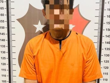 DS (47), warga Jalan Hasanuddin, RT 06, Nunukan Utara, diamankan polisi karena melakukan KDRT terhadap istrinya. Dok.Polres Nunukan.