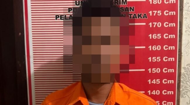 W (30) Warga Jalan Ujang Dewa, RT 01 Nunukan Selatan diamankan polisi dalam perkara penggelapan uang hasil penjualan rumput laut. Dok.Polres Nunukan.