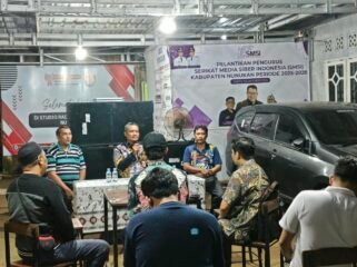 Kepala Bidang Informasi dan Komunikasi Publik (IKP) DKISP Kaltara, Didik Supriadi, menggelar silaturahmi bersama insan pers Nunukan, di Sekretariat SMSI (Serikat Media Siber Seluruh Indonesia) Nunukan, di Jalan Daeng Toba, Gang Kelapa, Nunukan Timur, Rabu (16/9/2026) malam. Dok.SMSI Nunukan.