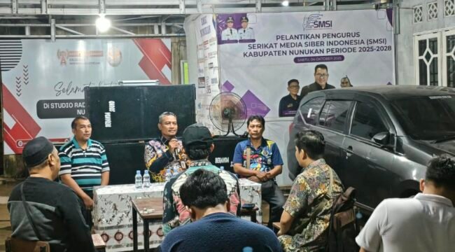 Kepala Bidang Informasi dan Komunikasi Publik (IKP) DKISP Kaltara, Didik Supriadi, menggelar silaturahmi bersama insan pers Nunukan, di Sekretariat SMSI (Serikat Media Siber Seluruh Indonesia) Nunukan, di Jalan Daeng Toba, Gang Kelapa, Nunukan Timur, Rabu (16/9/2026) malam. Dok.SMSI Nunukan.